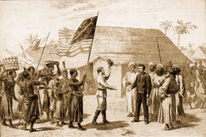 Stanley finding Livingstone in Zanzibar
