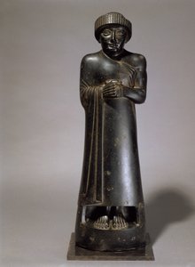 Statue of Gudea, Prince of Lagash, Neo-Sumerian, from Telloh, Ancient Girsu, c.2130 BC by Unbekannt