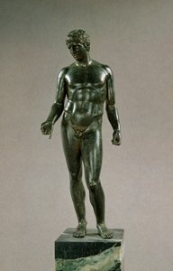 Statue of Mercury, adaptation of the Greek Discophoros of Polyclitus, Roman, 25-50 AD