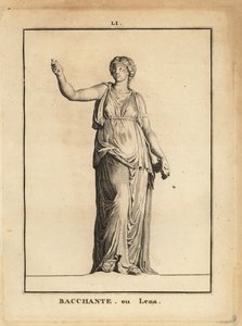 Statue of a Bacchante with grapes