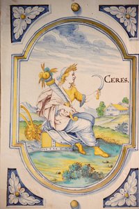 Stove Tile with the Figure of Ceres by Unbekannt