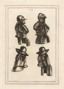 Suit of Armour with Lance Rest, Open Helmet, and Arquebus Armour by Unbekannt