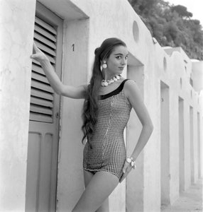 The Actress and Fashion Model Elsa Martinelli - 1954