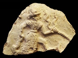 Tablet depicting Storm God Ishchali, Isun Larsa, Babylon, Mesopotamia, c.2000-1600 BC by Unbekannt