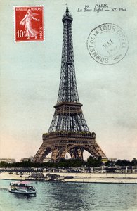 The Eiffel Tower by Unbekannter Künstler