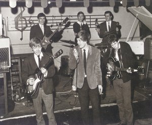 The Rolling Stones on stage at the Station Hotel, Richmond