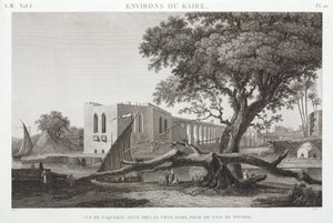 The Aqueduct at Old Cairo, from the Island of Roudah, Egypt, c.1798 by Unbekannt