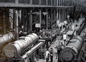 The Manufacture Floor of the Robert Stephenson and Company