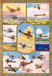 The progress of aviation from 1910 to 1918