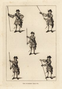 The standing salute exercises by Unbekannt