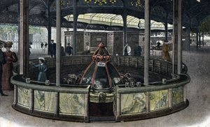 Thermal tourism: the Sainte-Grille source in Vichy, Allier 1905