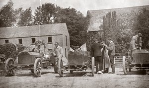 Three Gordon Bennett Napier motor cars