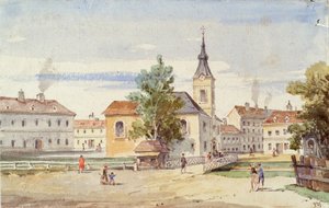 Thury Chapel and Thury Bridge at Alsbach in Vienna
