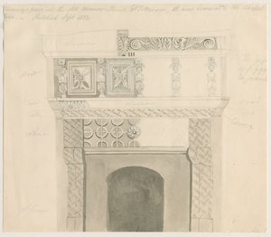 Tittensor - Chimney Piece in Manor House by Unbekannt