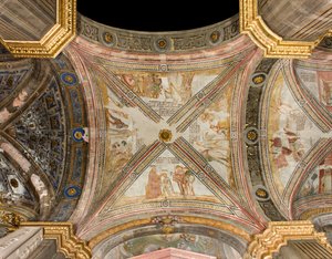Transept South Third East Span, Stories of Joseph, Joseph Named Viceroy of Egypt, Joseph Dispenses Wheat, Brothers Meet Joseph Without Acknowledging Him, The Brothers Recognize Joseph