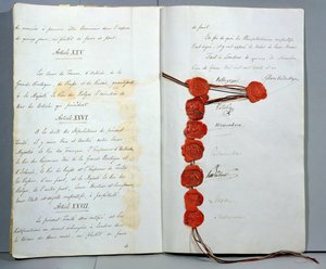Treaty Establishing Belgium as a Sovereign State, Signed 15th November 1831 at the London Conference