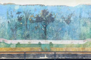 Triclinium of the house of Livia, fresco, 20 - 10 BC, National Museum of Rome, Rome, Italy