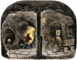 Tunnel in a California Mine