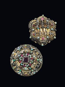 Two breast rosettes, Nagyszeben, c.1675-1700