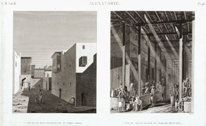 Two views of Alexandria, Egypt, c 1798 by Unbekannt