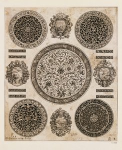 Study for ornamental drawing on watch case