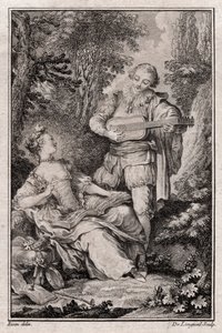 Untitled Genre Scene, Paris 1766 by Unbekannter Künstler