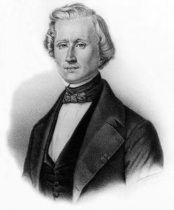 Urbain Jean Joseph Le Verrier (1811-1853) French Astronomer and Director of the Observatory at Paris, Engraving by Auguste Roy