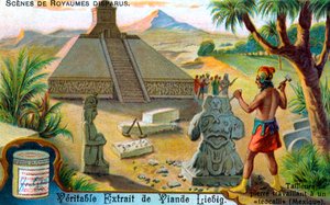 Vanished Civilizations: Stonemason Carving for Teocalli