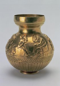 Vessel Depicting Scythian Warriors, Greek Work from the Bosporan Kingdom, Second Half of the 4th Century BC