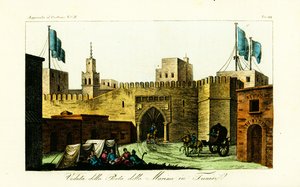 View of the Beb-kar, Gate to the Marina in Tunis, Tunisia by Unbekannt
