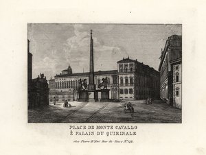 View of the Quirinal Palace and Square, Rome