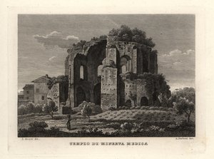 View of the Temple of Minerva Medica, Tempio di Minerva Medica, or Nymphaeum, Rome