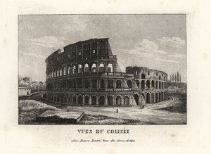 View of the ruins of the Colosseum, Rome by Unbekannt