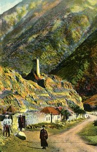 Village in the Caucasus, Russia by Unbekannter Künstler