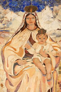 Virgin and child, Basilica of the Annunciation, Nazareth, Israel by Unbekannt