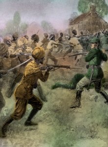 WWI - British Indian Army Attack German Soldiers