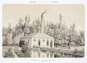 Water Power, Pre-1900 Zinc Rolling-Mill, Saint Louis, near Bray, France by Unbekannt