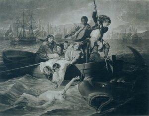 Watson and the Shark by Unbekannter Künstler