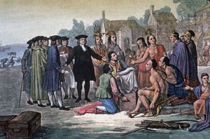 William Penn with Indians of the Delaware Nation, Pennsylvania