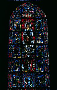Window Depicting Notre Dame de la Belle Verriere in the South Choir