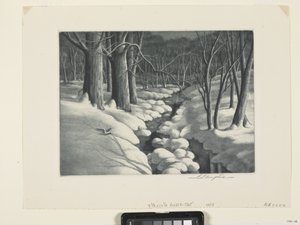 Winter Scene by Unbekannter Künstler