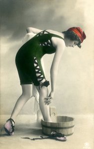 Woman in swimsuits, c. early 1900s