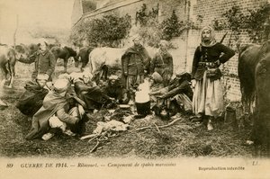 World War 1: Encampment of Moroccan Spahis by Unbekannter Künstler