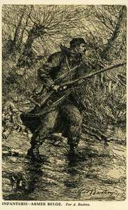 World War 1: Infantry soldier of the Belgium Army by Unbekannter Künstler