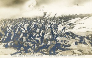 World War 1: The French push to retake Mulhouse by Unbekannter Künstler