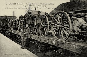 World War I: English artillery train by Unbekannter Künstler