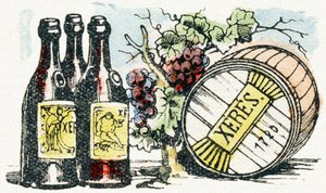 X: Sherry - Child Entertainment Alphabet circa 1890 (lithograph)