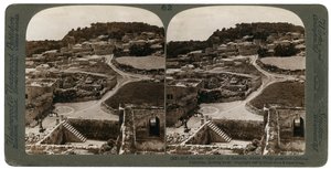 Ancient royal city of Samaria, where Philip preached Christ, looking west, Palestine