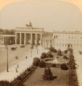 Brandenburg Gate, Unter den Linden, Berlin, Germany, 1894