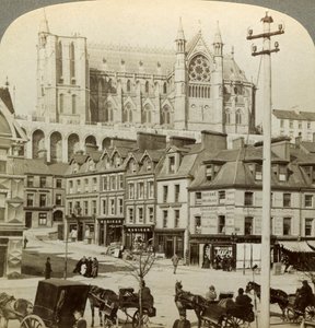 Cathedral and Main Street, Queenstown, Ireland by Underwood and Underwood